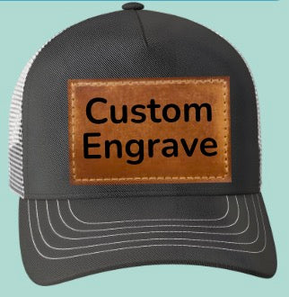 Custom Hat w/Engraved Leather Patch