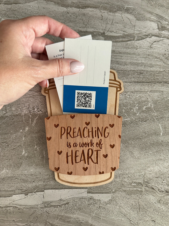 Gift Card Holder - Engraved Personalized Coffee Cup
