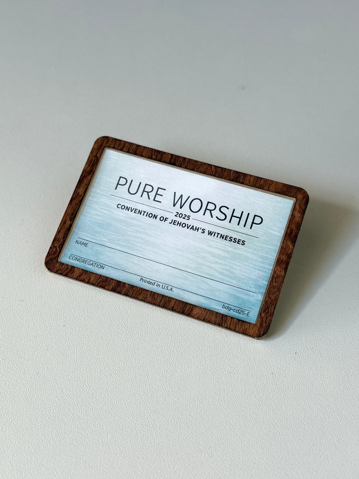 Assembly Name Badges - Wood Card Holder
