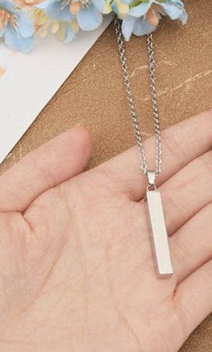 Necklace w/1 Line of Engraving