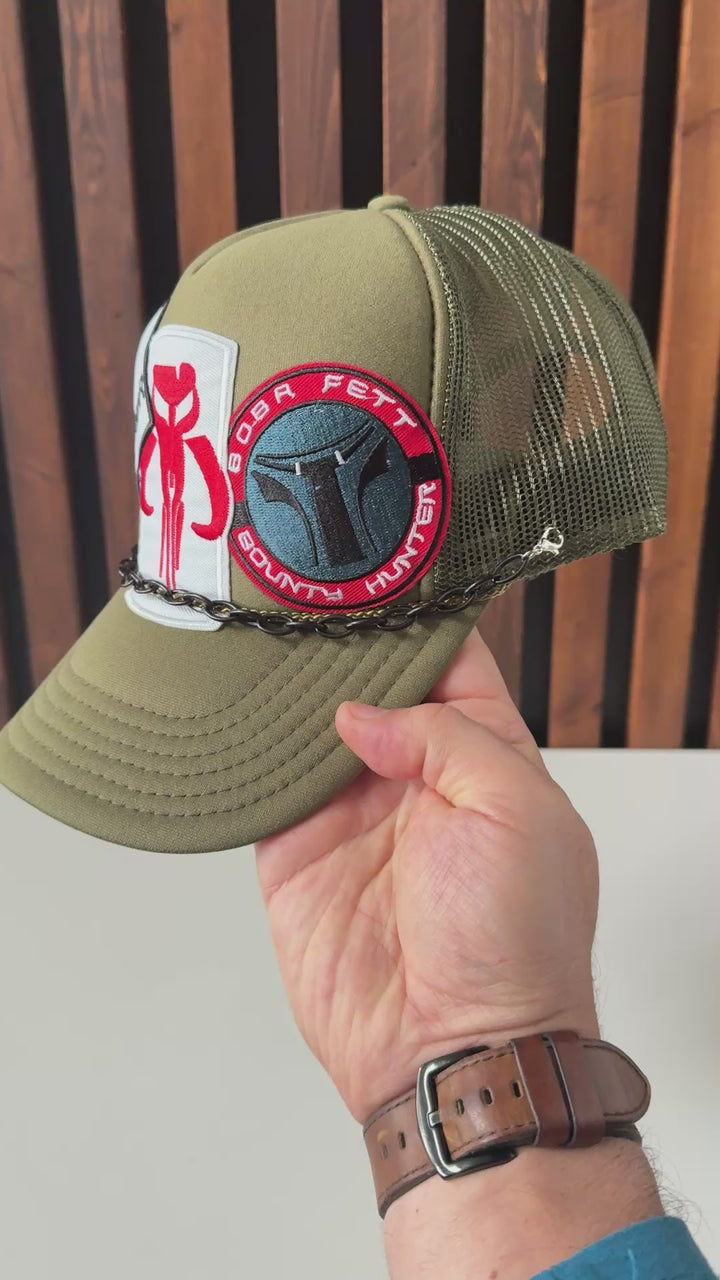 Boba Fett Star Wars Trucker Hat! Designed by HobbyBear